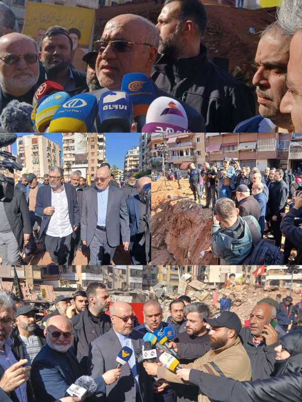 السفير الايراني مجتبى أماني خلال جولته في الضاحية الجنوبية الشعب اللبناني سيبقى مقاوماً وإيران مستمر