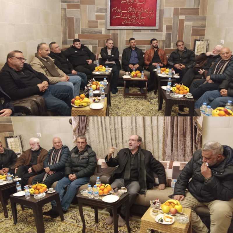 الموسوي خلال لقاء سياسي في بلدة بريتال