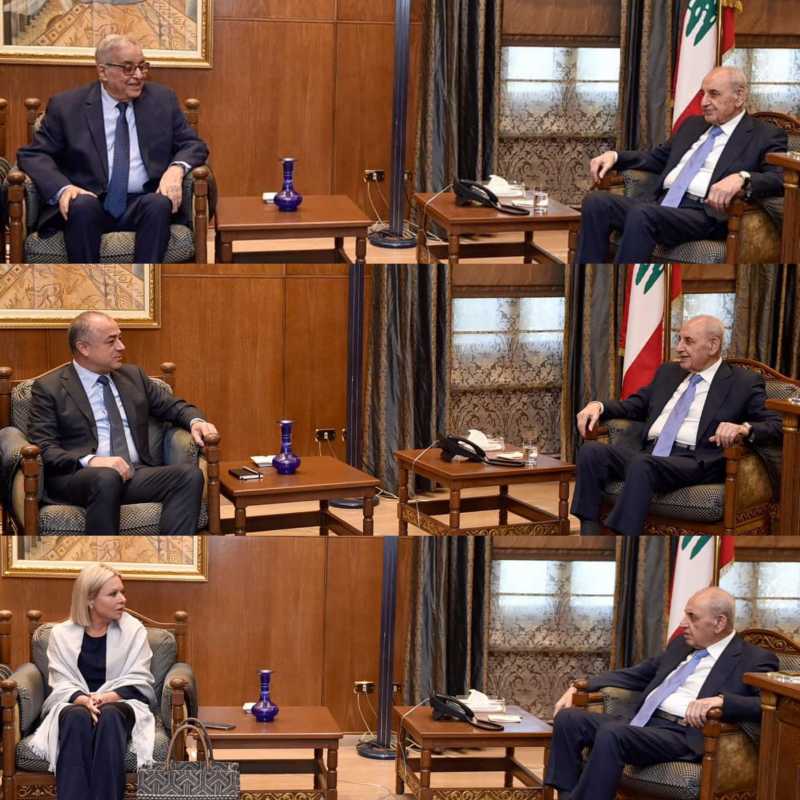 إستقبل رئيس مجلس النواب نبيه بري في مقر الرئاسة الثانية في عين التينة