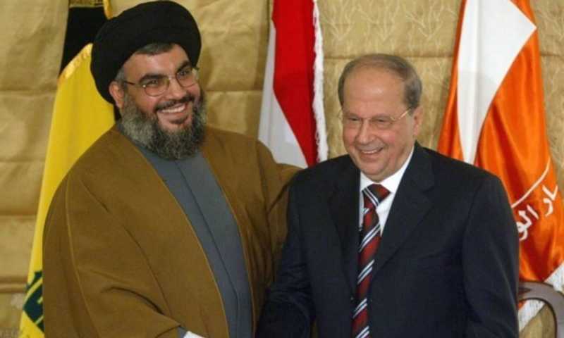  توقيع ورقة التفاهم ما بين حزب الله والتيار الوطني الحر 