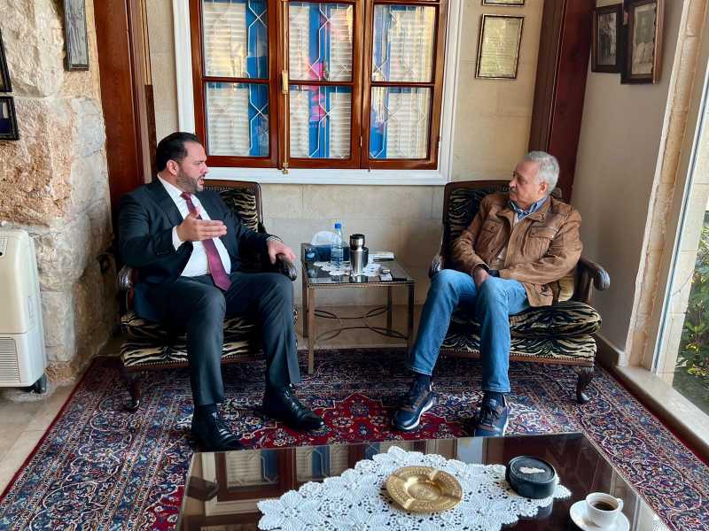 أرسلان عرض مع حجازي لآخر المستجدات السياسية