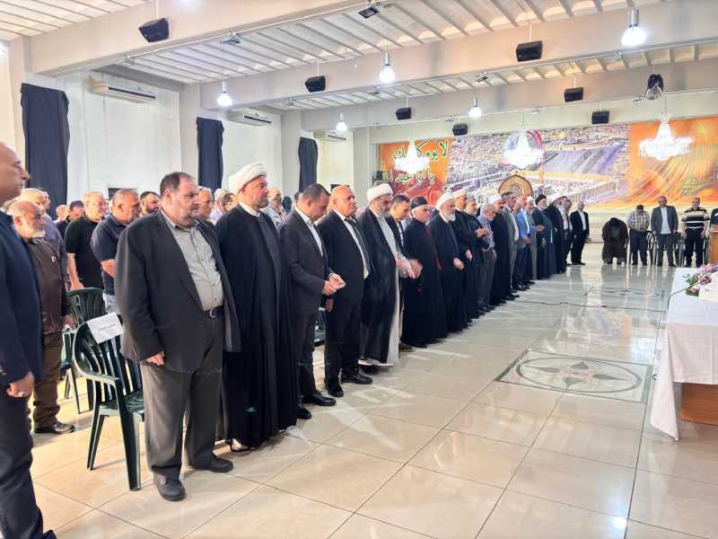 برعاية نائب رئيس المجلس الإسلامي الشيعي الأعلى سماحة العلامة الشيخ علي الخطيب