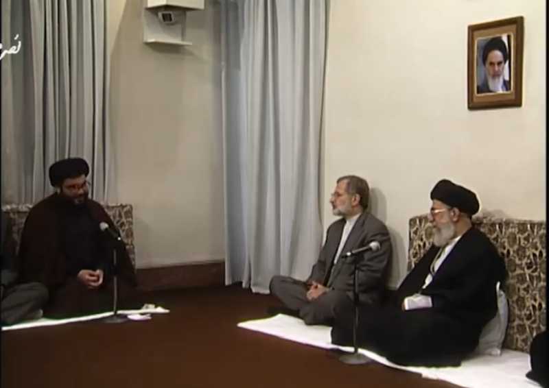 الشهيد المقدس القائد السيّد حسن نصر الله (رض)مخاطبًا الإمام الخامنئي