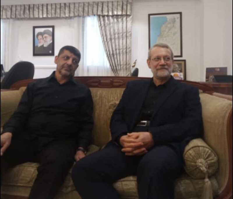 الصورة من داخل السفارة الإيرانية أثناء زيارة علي لاريجاني مستشار السيد القائد علي لاريجاني الى بيروت