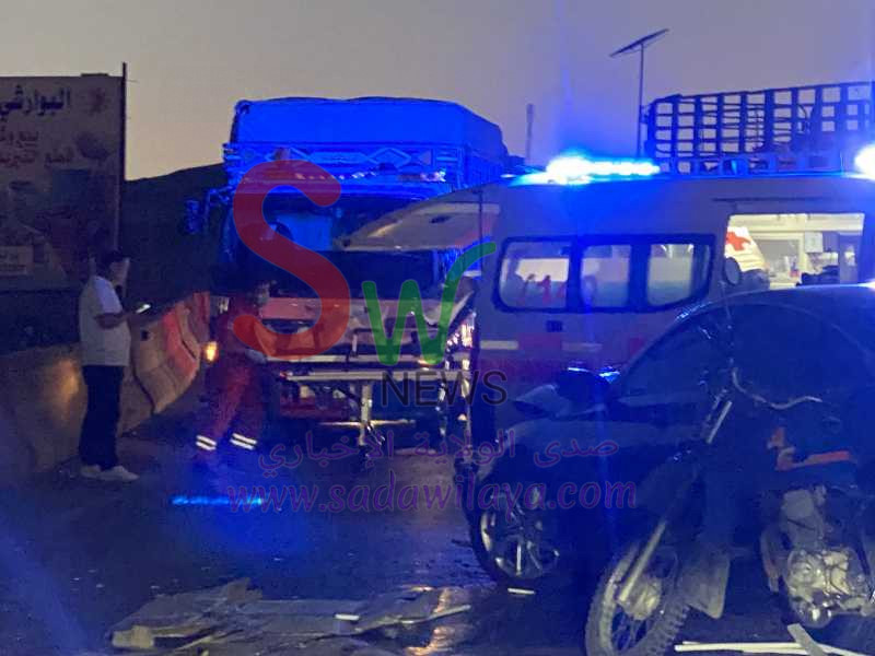 حادث سير قوي في محلة المديرج باتجاه البقاع