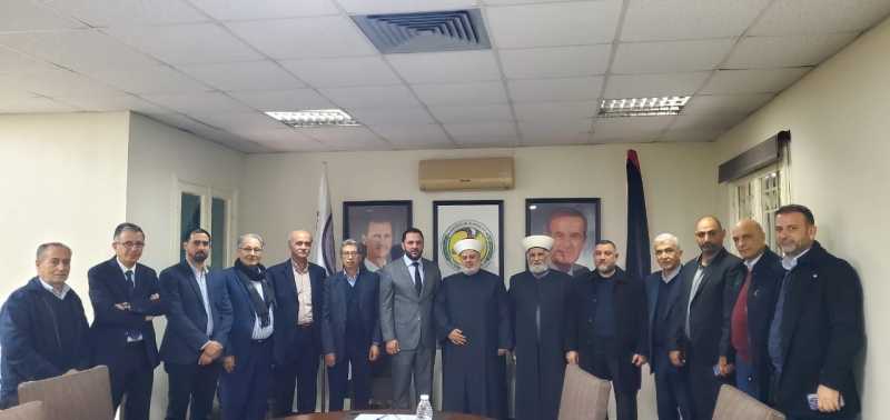 منسق عام جبهة العمل الاسلامي في لبنان يلتقي على رأس وفد الأمين العام لحزب البعث العربي الاشتراكي الأ