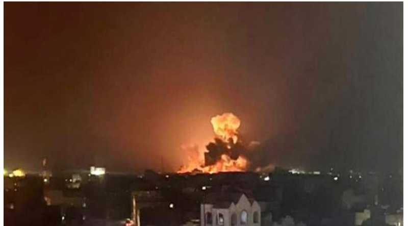 عدوان صهيوني اميركي على العاصمة اليمنية صنعاء