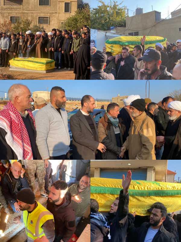 بلدة الناصرية البقاعية تشيع شهيدها  ذرالفقار