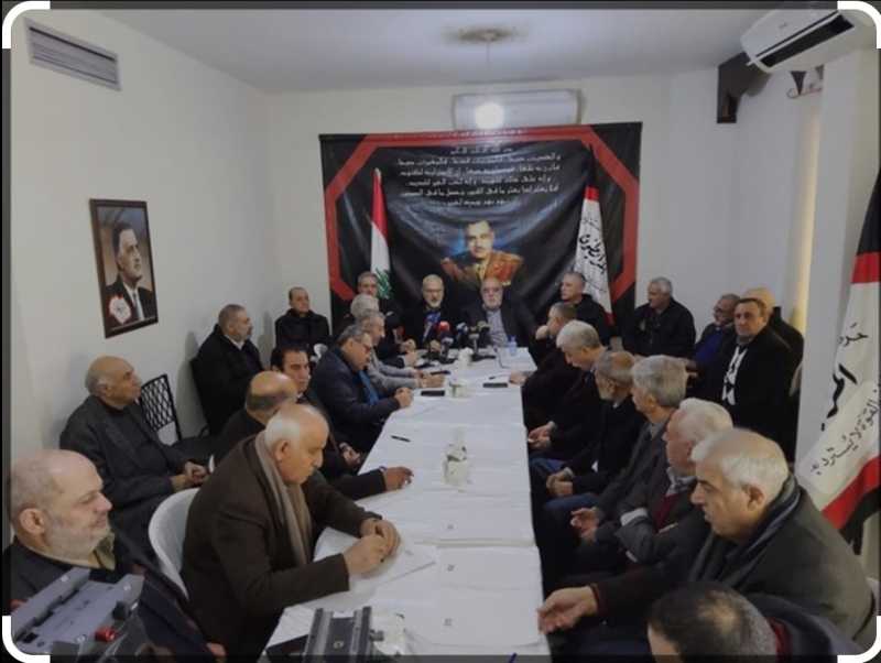 لقاء الأحزاب والقوى والشخصيات الوطنية اللبنانية يدين العدوان الإسرائيلي على الضاحية الجنوبية لبيروت،