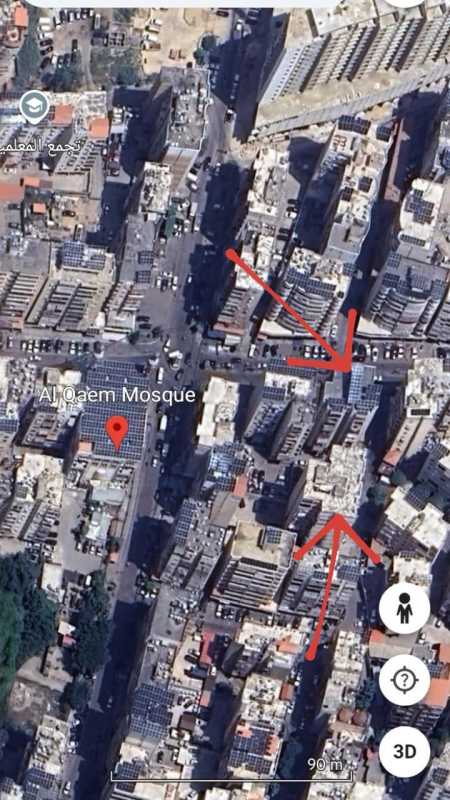  جيش العدو الصهيوني يوجه تهديدا لاستهداف مبان سكنية في الضاحية الجنوبية لبيروت 