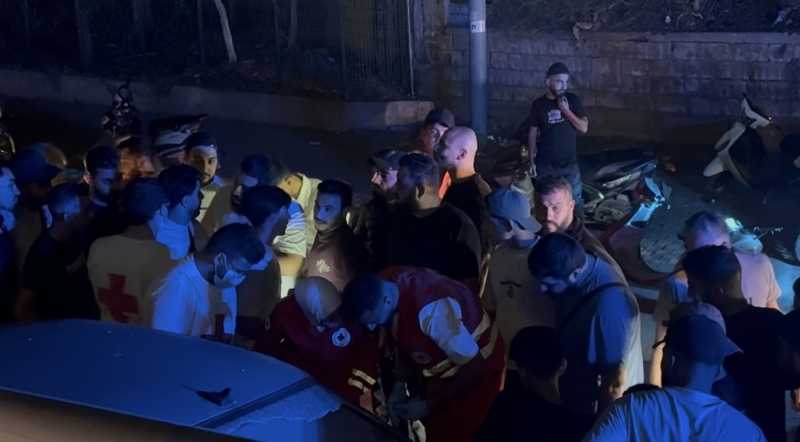 حادث سير قوي على طريق المطار