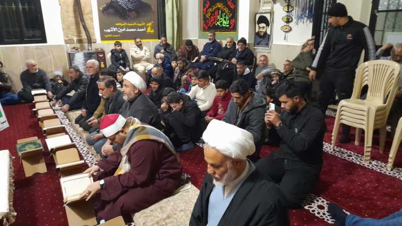 محفل قرآني نهاري في مقام السيد عباس الموسوي في بلدة النبي شيث البقاعية