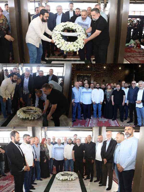 بالصور  المرشحون الفائزون لمقاعد بلدية الغبيري زاروا ضريح سيد شهداء الامة السيد نصـ ــر الله
