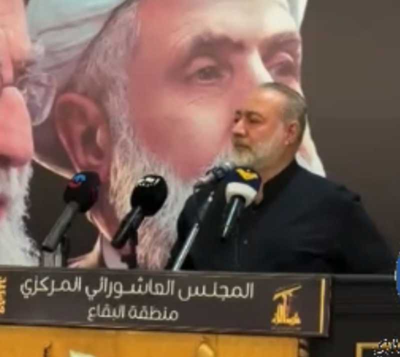 مسؤول منطقة البقاع الدكتور حسين النمر ليلة العاشر من محرم - مقام السيدة خولة (ع)
