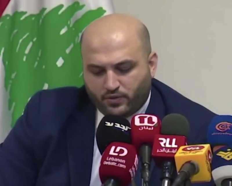 عقد وزير الصحة راكان ناصرالدين ووزير الإعلام المحامي ‏بول مرقص مؤتمراً صحافياً،