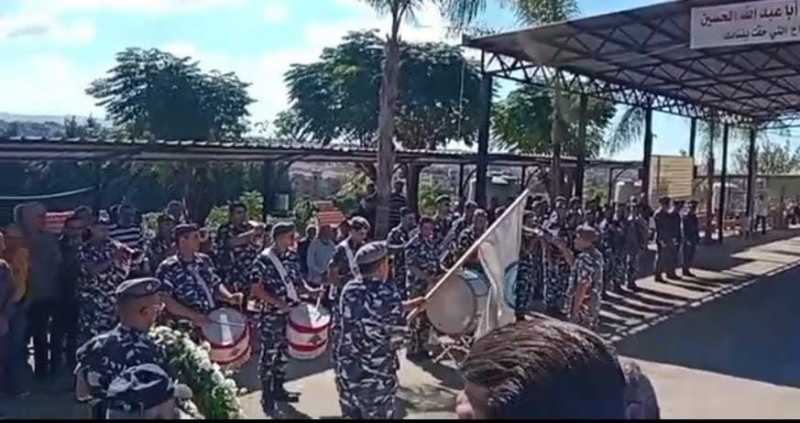 قوى_الأمن شيّعت شهيدها المعاون أول محمد جابر