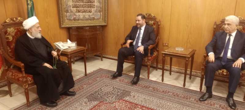 استقبل نائب رئيس المجلس الإسلامي الشيعي الأعلى سماحة العلامة الشيخ علي الخطيب