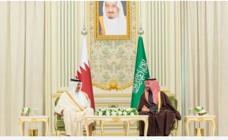 أمير قطر في الرياض تنسيق سياسي وتعاون أمني