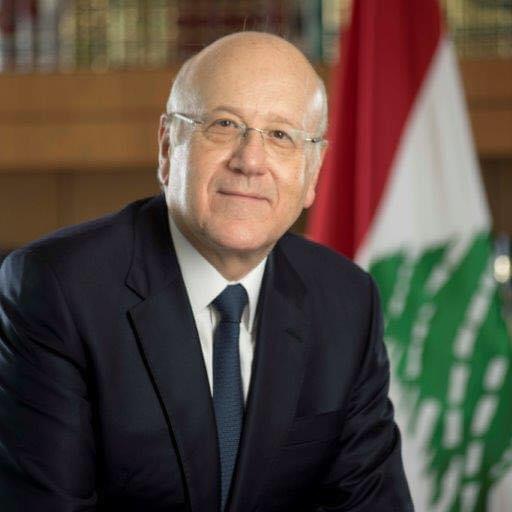 رئـيـس حـكـومـة تـصـريـف الأعـمـال نـجـيـب مـيـقـاتـي بـعـد لـقـائـه الـرئـيـس عـون