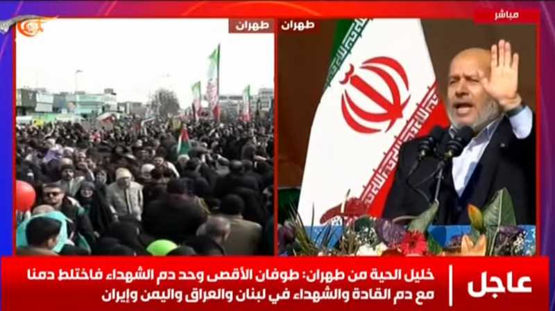 رئـيـس حـركـة حـمـاس فـي قـطـاع غـزة خـلـيـل الـحـيـة مـن طـهـران