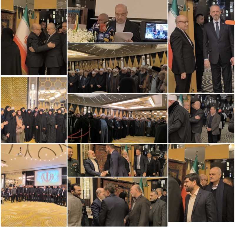 السفارة الايرانية في بيروت تحيى ذكرى انتصارها في حفل استقبال حاشد سياسي