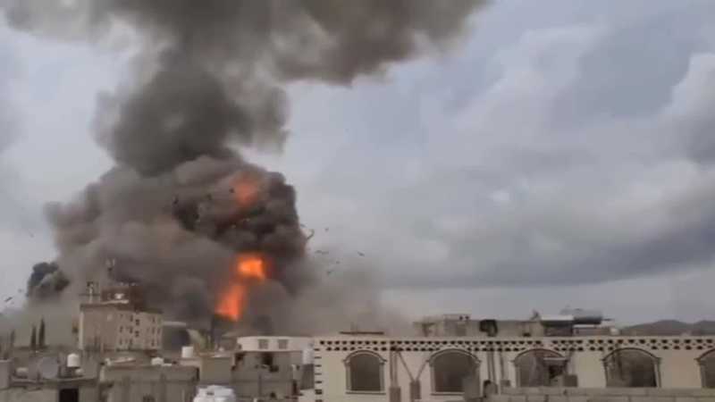 عدوان ~صهيوني~ جديد على العاصمة صنعاء