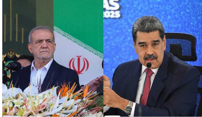 بزشكيان للرئيس الفنزويلي تحرّكات واشنطن في الكاريبي غير قانونية