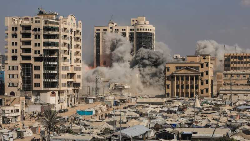 66 شهيدا بينهم 9 من منتظري المساعدات جراء الاعتداءات الإسرائيلية الارهابية الاجرامية منذ فجر اليوم ب