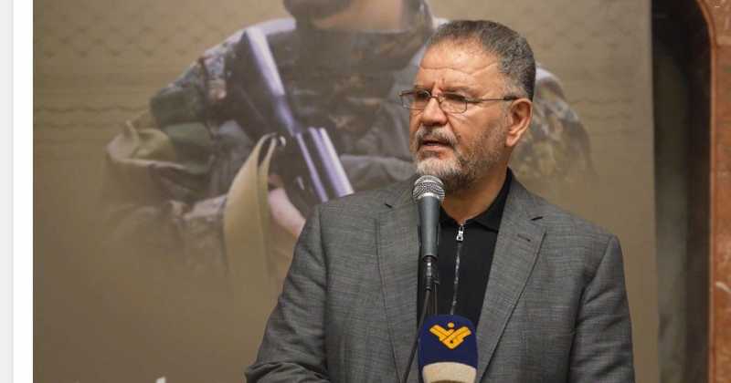 تصريح صادر عن النائب د. علي فياض  حول إستهداف العدو الإسرائيلي سيارة رابيد على طريق برج الملوك"