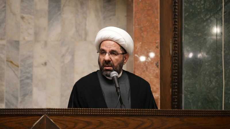 الشيخ دعموش لن نقبل أن تنزع منا قوتنا أو بتحويل لبنان إلى كيان ضعيف وهش.