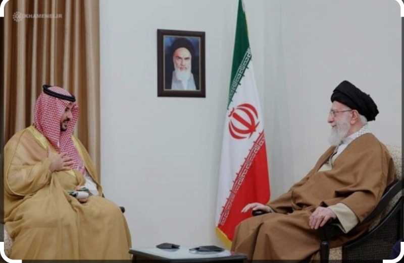 ‌‏وكالة تسنيم وزير الدفاع السعودي يسلم رسالة من الملك سلمان إلى الامام الخامنئي.