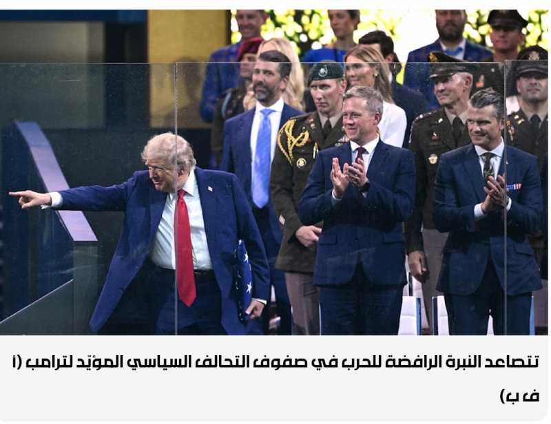 ترامب تحت ضغوط متعاكسة مع الحرب... وضدّها ترامب تحت ضغوط متعاكسة مع الحرب... وضدّها