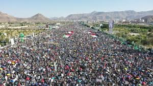 ملايين اليمنيين يجسدون الوحدة التاريخية في مواجهة العدوان الأمريكي ونصرة القضية الفلسطينية
