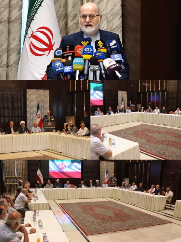الحملة الاهلية تعقد اجتماعاً تضامنياً مع ايران في سفارتها في بيروت