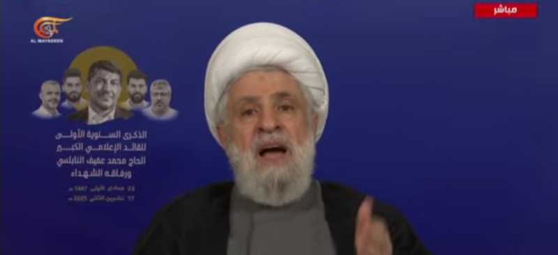 كلمة الأمين العام لحزب الله سماحة الشيخ نعيم قاسم في الذكرى السنوية الأولى لإستشهاد القائد الإعلامي 