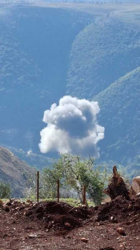 العدو الإسرائيلي الارهابي ينفذ اعتداءات هجومية بغارات على عدة مناطق لبنانية في البقاع والجنوب ومسير 