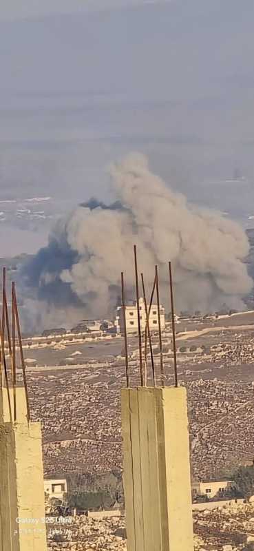 العدو الإســرائيلي الارهابي المجرم يعتدي على جنوب لبنان بعد تهديدات لبعض القرى