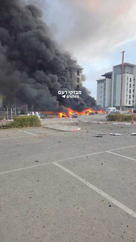 ايران استهدفت بصاروخ  باليستي، في الصباح تلباكر اليوم منطقة CyberSpark في بئر السبع