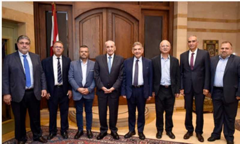 بري يستقبل نقيب اطباء لبنان مع وفد من مجلس النقابة الجديد