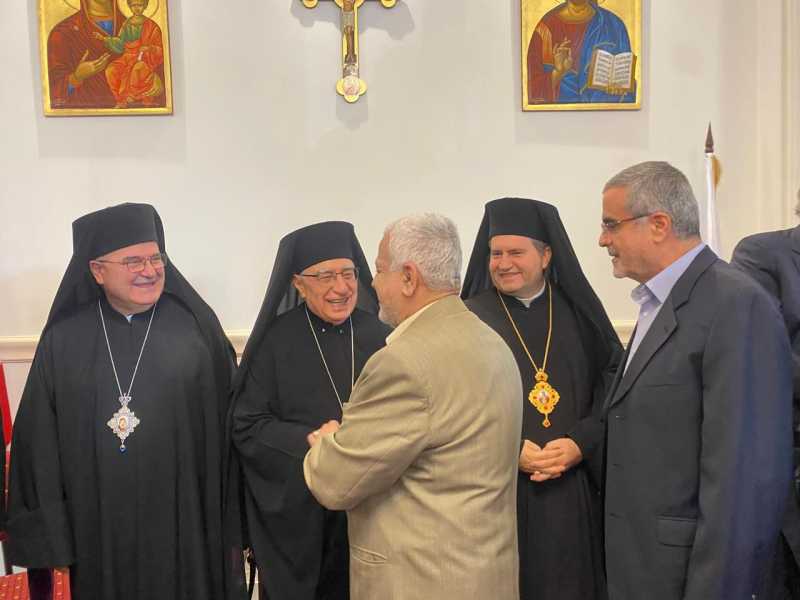 وفد من حزب الله يزور بطريركية الروم الملكيين الكاثوليك