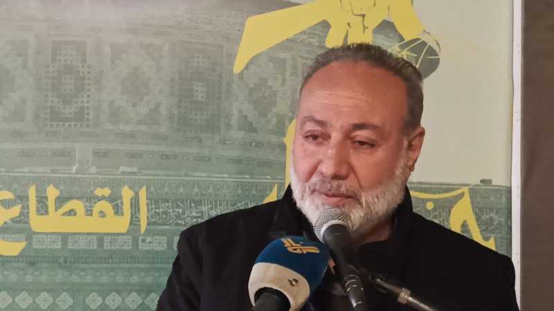 الدكتور حسين النمر لن نترك خطّ المقاومة مهما اشتدّت الضغوط، والمقاومة ستبقى العقبة أمام مشروع «إسرائ