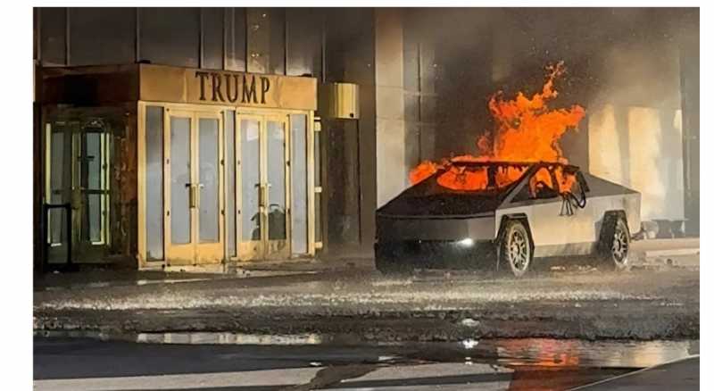 إيلون ماسك على خطى نيرون تسلا تلتهمها النيران!