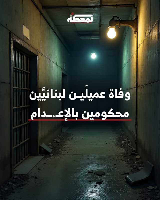 وفاة عميلَين لبنانيَّين محكومين بالإعدام