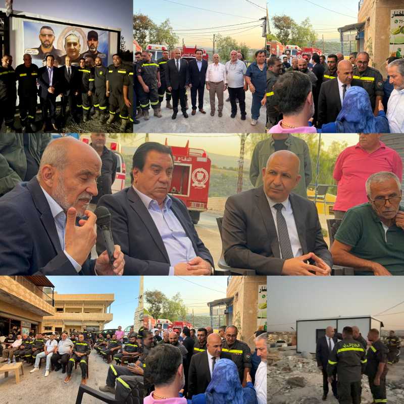 زيارة العميد خريش إلى جويا دعم وتقدير لجهود الدفاع المدني وتعزيز الصمود الوطني