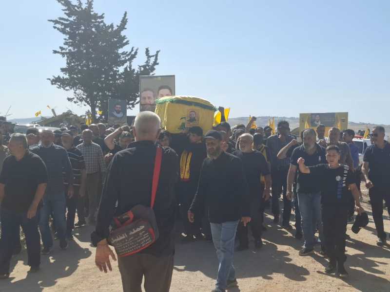 حزب الله وجماهير المقاومة يشيّعون الشّهيدين علي وحسين جابر في محيبيب، فياض المقاومة ضمانة الجنوب.. و