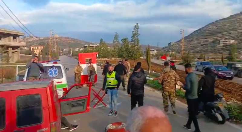 بالفيديو   مدخل بلدة عيتا من جهة رميش