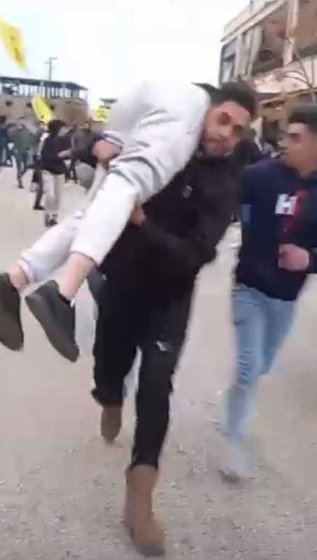 بالفيديو اصابة احد المواطنين في بلدة كفركلا المقاومة