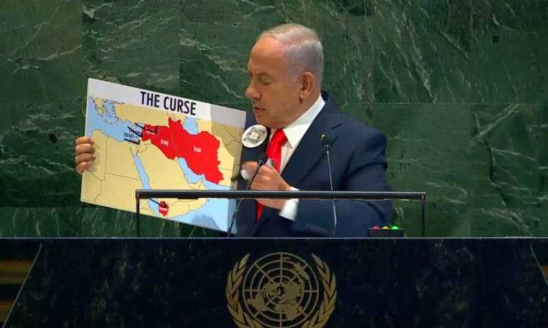 عند بدء خطاب الارهابي المجرم من على منبر الامم المتحدة غادر الجميع واصبحت القاعة فارغة