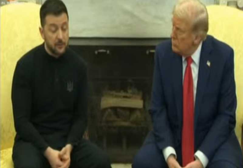 عاجل من البيت الابيض  زيلينسكي بوتين بدأ الحرب وعليه أن يتحمل الثمن... ترمب متحدثا إلى زيلنسكي عليك 