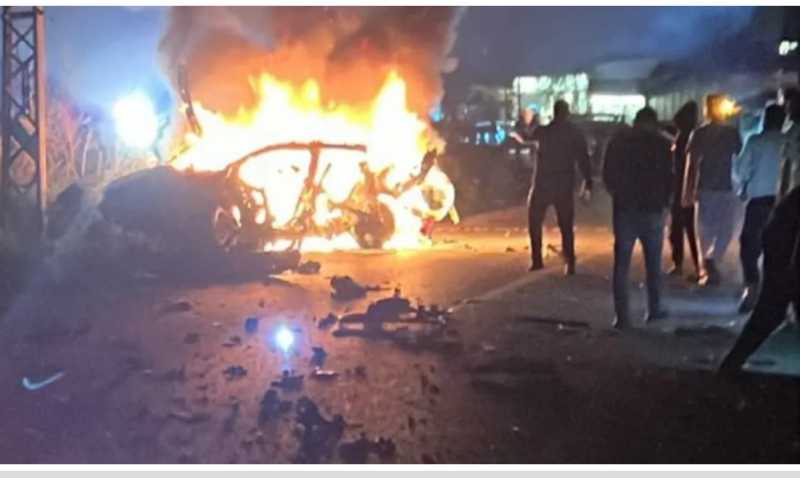  العدو الصهيوني يواصل عدوانه على لبنان اربعة شهـد౹ء بغارتين معاديتين على سيّارتين في معروب وفي يحمر 